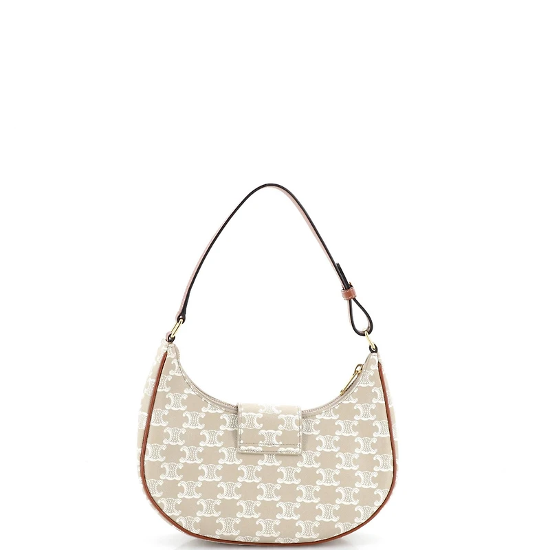 Pre-Owned Celine Ava Triomphe Bag Triomphe Coated Canvas
