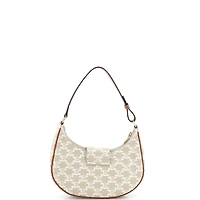 Pre-Owned Celine Ava Triomphe Bag Triomphe Coated Canvas