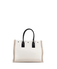 Pre-Owned Saint Laurent Small Rive Gauche Shopper Tote Canvas