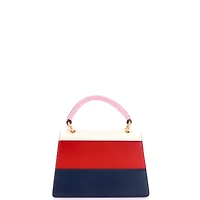 Pre-Owned Gucci Small Queen Margaret Top Handle Bag Colorblock Leather