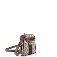 Pre-Owned Gucci Mini Ophidia Messenger Bag Gg Coated Canvas