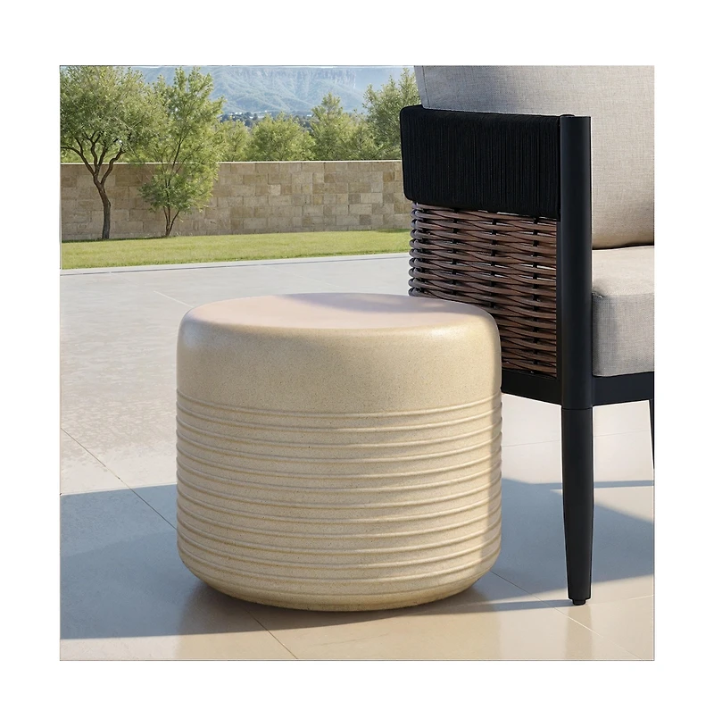 Safavieh Astrid Low Wide Outdoor Side Table