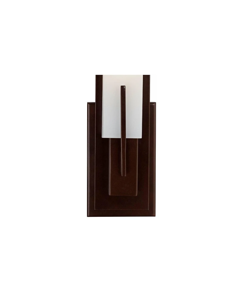 Possini Euro Design Midtown Modern Wall Light Sconces Set of 2 Hardwire 4 1/2" Fixture Glass Shade for Bedroom Bathroom Vanity Reading
