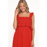 Petal and Pup Women's Ross Frill Strap Maxi Dress