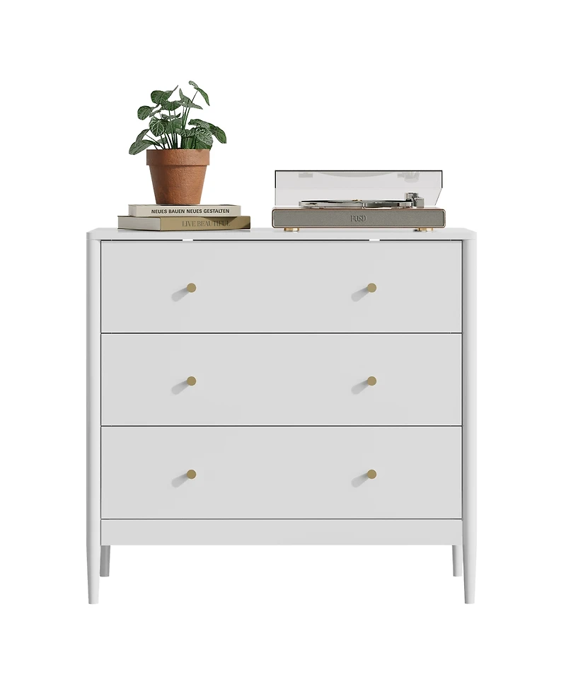 Streamdale Furniture 3-Drawer Modern Storage Dresser for Bedroom and Living Room
