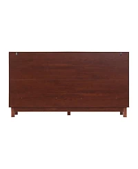 Streamdale Furniture 60" 6-Drawer Wave Front Dresser and Tv Stand
