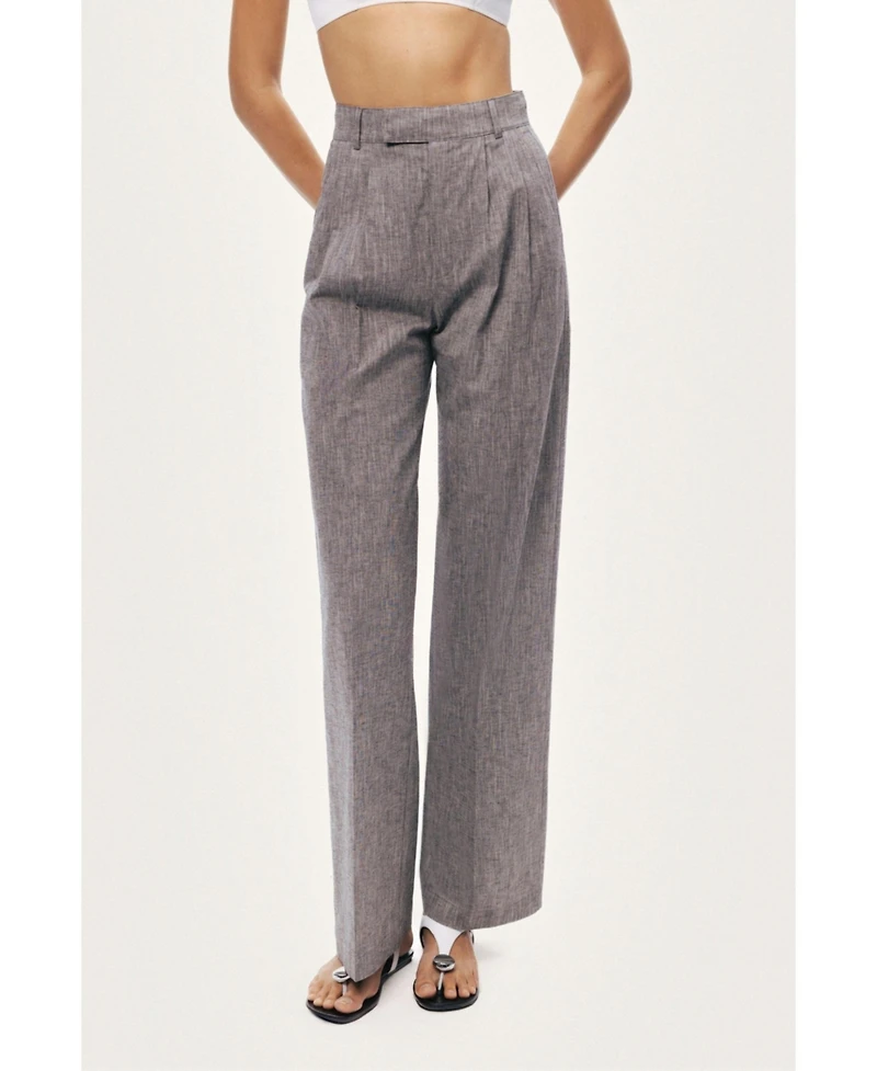 Nocturne Women's Wide-Leg Tailored Pants
