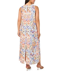 Msk Plus Size Sleeveless Round Neck Maxi Dress
