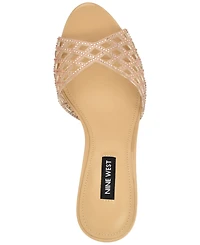 Nine West Women's Mazzy Embellished Slip-On Dress Sandals
