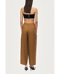 Nocturne Women's High-Waisted Cargo Pocket Pants