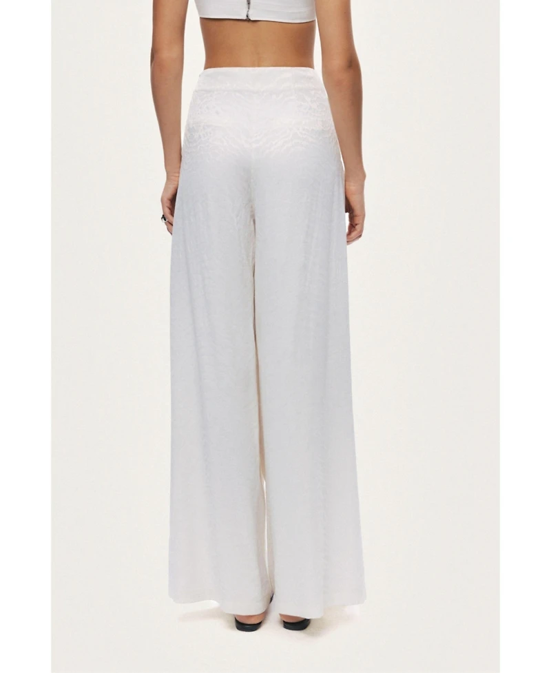 Nocturne Women's Lace-Up Wide-Leg Pants