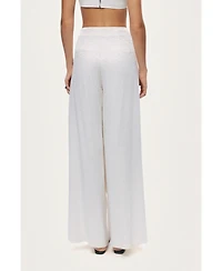 Nocturne Women's Lace-Up Wide-Leg Pants