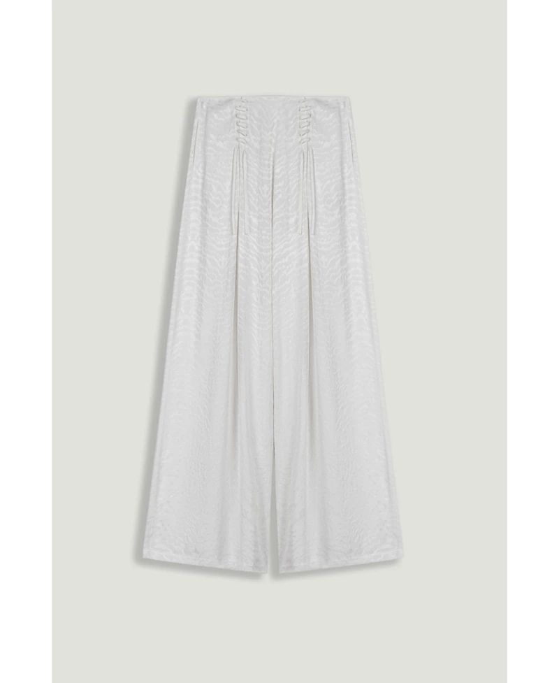 Nocturne Women's Lace-Up Wide-Leg Pants