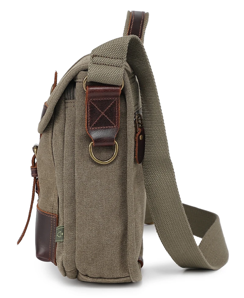 Tsd Brand Valley Trail Canvas Messenger Bag