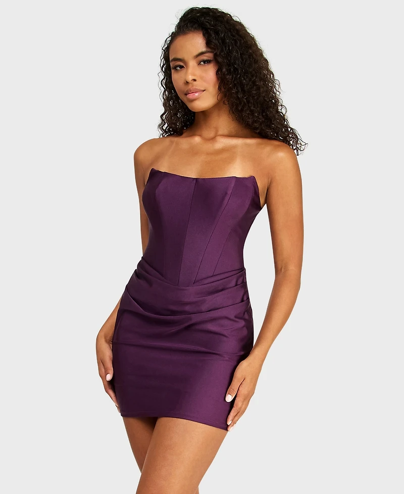 Alex & Sophia Women's Strapless Dress