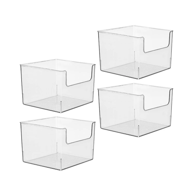 iDesign Large Cube Storage Bin for Pantry or Cabinet