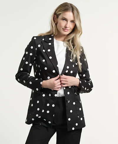 Isaac Mizrahi Women's Lapel Collar Blazer
