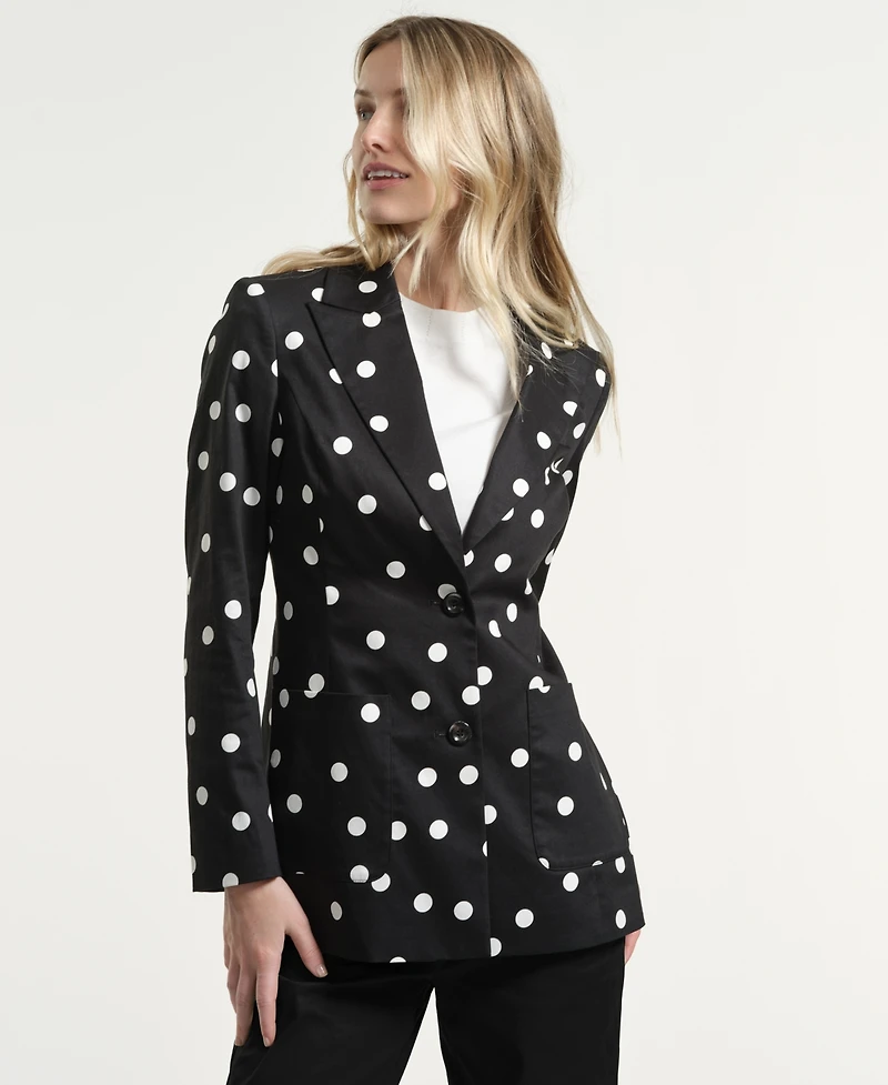 Isaac Mizrahi Women's Lapel Collar Blazer