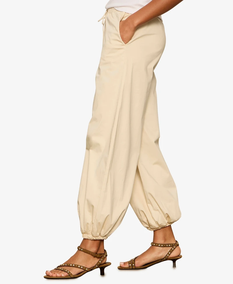 Sanctuary Women's Cropped Balloon Leg Pull-On Pants