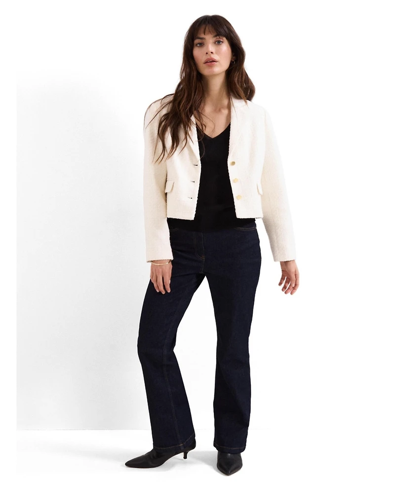 Phase Eight Women's Adria Cropped Textured Jacket Blazer