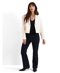 Phase Eight Women's Adria Cropped Textured Jacket Blazer
