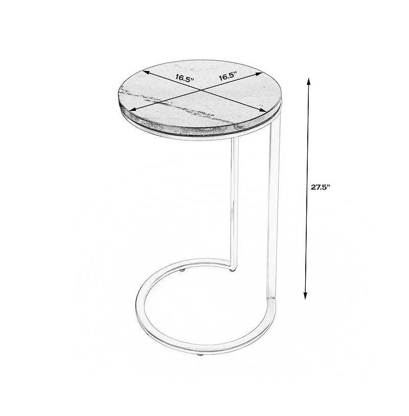 Butler Specialty Shounderia Marble Side Table