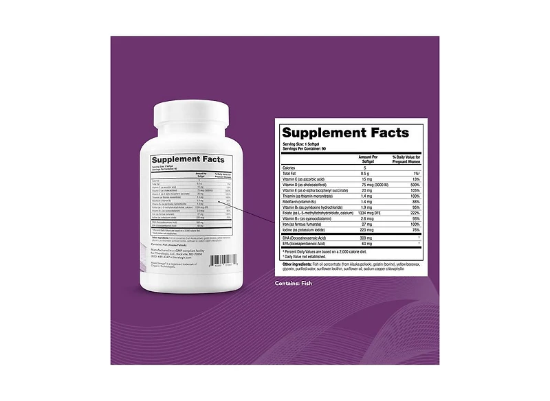 Theralogix TheraNatal One Prenatal Vitamins for Women