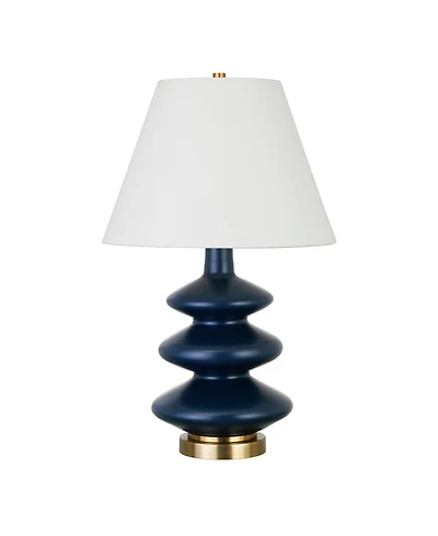 Hudson & Canal Carleta 26" Metal Tall Triple Gourd Table Lamp