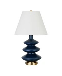 Hudson & Canal Carleta 26" Metal Tall Triple Gourd Table Lamp