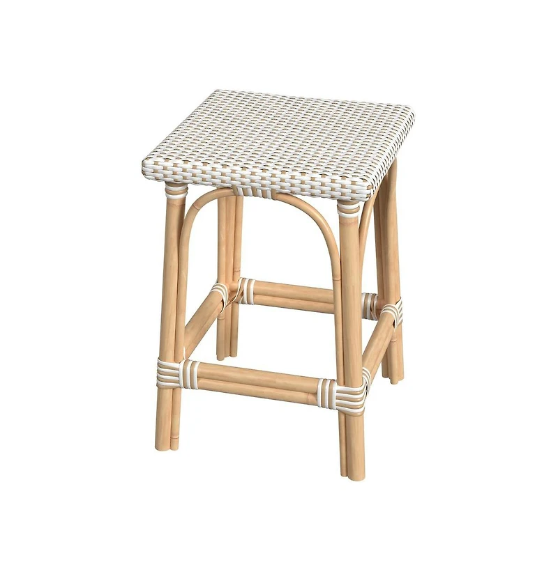 Butler Specialty Riviera Rattan Square 24"H Counter Stool