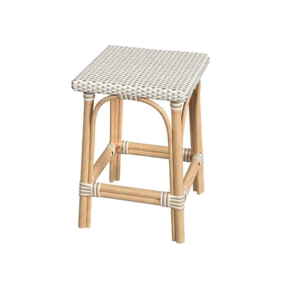 Butler Specialty Riviera Rattan Square 24"H Counter Stool