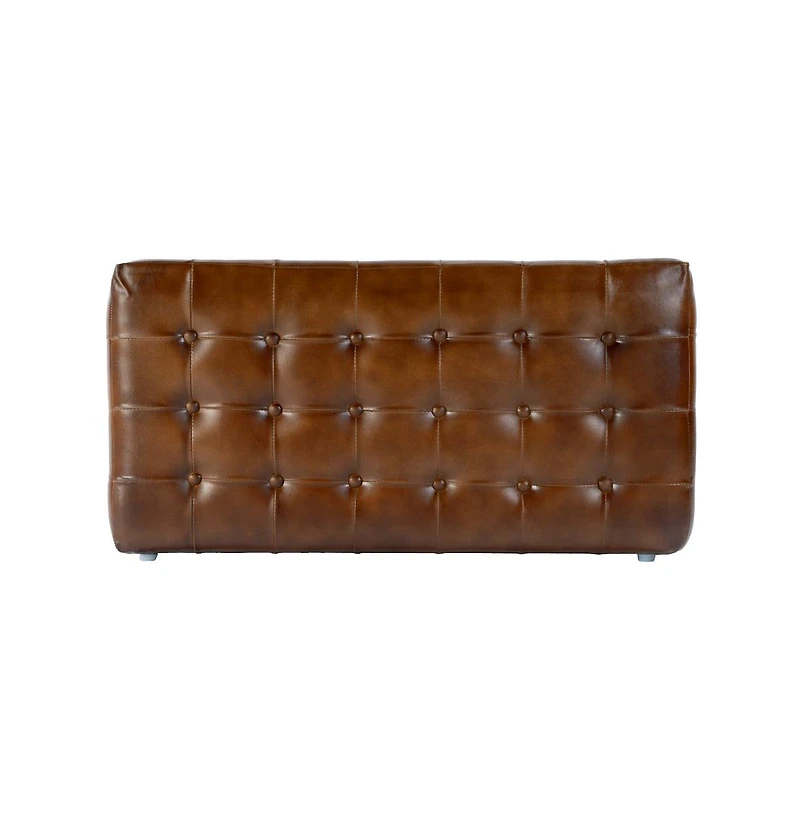 Butler Specialty Kingston 36 in. W Leather Upholstered Accent Bench with Tufting