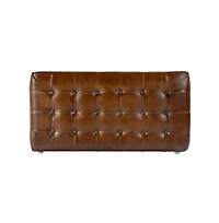 Butler Specialty Kingston 36 in. W Leather Upholstered Accent Bench with Tufting