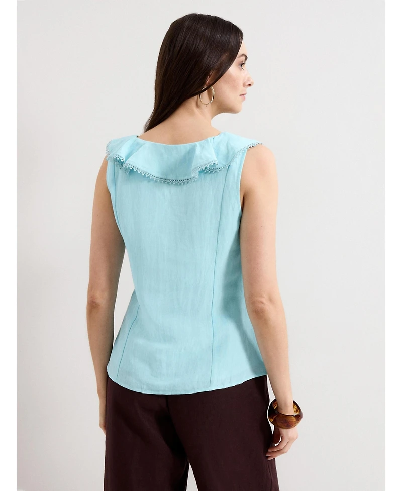 Phase Eight Women's Rhona Sleeveless Linen Blend Blouse