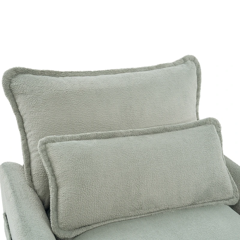Streamdale Furniture Modern 3-Seater Plush Upholstered Sofa with Side Storage Pockets