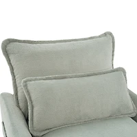 Streamdale Furniture Modern 3-Seater Plush Upholstered Sofa with Side Storage Pockets