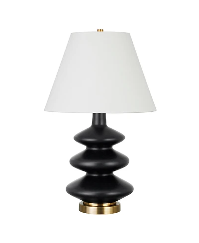 Hudson & Canal Carleta 26" Metal Tall Triple Gourd Table Lamp