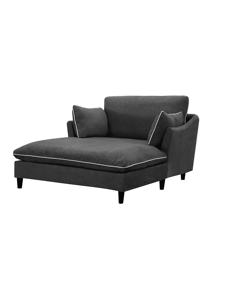 Streamdale Furniture Modern Chaise Lounge Sofa Bed with Pillows