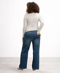Nom Maternity Slouch Under the Belly Denim
