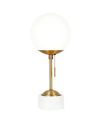 Hudson & Canal Reagan 18" Marble Tall Table Lamp