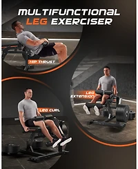 Fed Fitness 650LBS Commercial 3-in-1 Leg Machine, Pro Integrated Extension Curl Equipment, High-End Stable Lower Body Strength Trainer