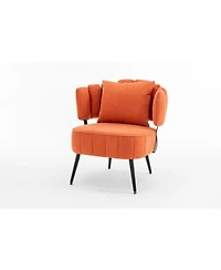 Streamdale Furniture Chenille Decorative Armchair with Spring Seat and Slipcover