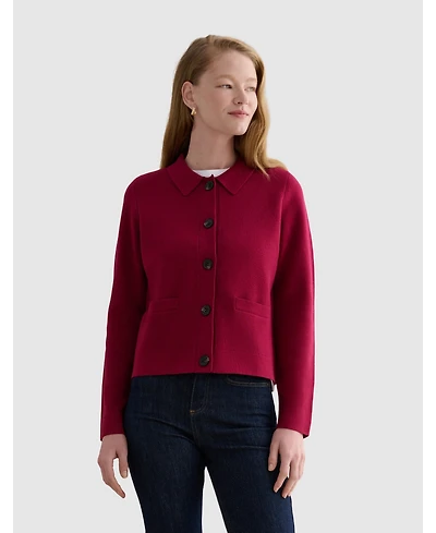 Hobbs London Women's Dannie Cinched-Waist Collard Shirt