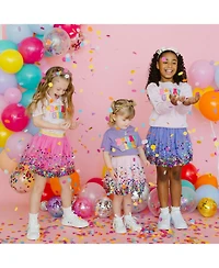 Sweet Wink Little and Big Girls Lavender Confetti Tutu Skirts