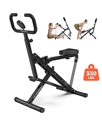 Fed Fitness Squat Assist Trainer, 330lbs Foldable with Adjustable 4 Resistance Bands