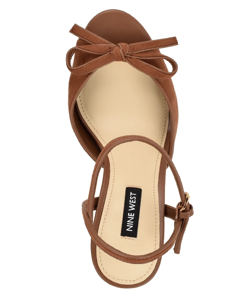 Nine West Women's Nessle High Tapered Heel Platform Sandals