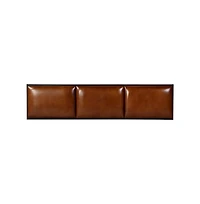 Butler Specialty Kane 62 in. W Leather and Iron Accent Bench