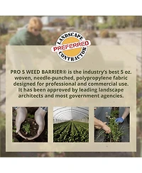 DeWitt P4 Pro 5 5oz 4' x 250' Commercial Landscape Weed Barrier Ground Fabric