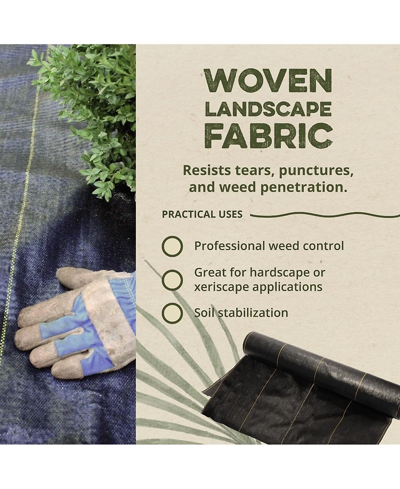 DeWitt Company Pro 5 5' x 250' Commercial Landscape Weed Barrier Ground Fabric