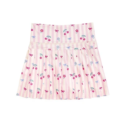 Sweet Wink Little Girls Cherry Bow Athletic Skort
